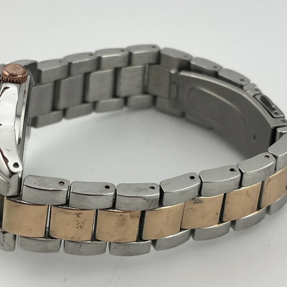 Worthington Watch Women 38mm Case Crystal Bezel Two Tone 7.25